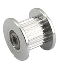 20 Teeth 5mm Bore 10mm Wide GT2 Aluminum Idler Pulley Timing Belt Wheel For 3D Printers And CNC Machines, Low Noise, High Precision, Rust Resistant, Durable Aluminum Alloy Accessory Pack Of 10 silver pulley