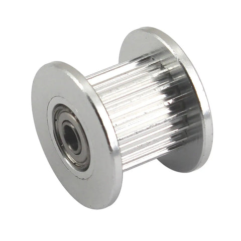 20 Teeth 5mm Bore 10mm Wide GT2 Aluminum Idler Pulley Timing Belt Wheel For 3D Printers And CNC Machines, Low Noise, High Precision, Rust Resistant, Durable Aluminum Alloy Accessory Pack Of 10 silver pulley