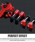 Badass Cam Engine Timing Tool Set With Nine Piece Anti Slip Sprocket Gear Lock Kit For Dead On Camshaft Alignment And Easy Auto Maintenance Universal Fit Red Color, showing red plastic gear locks and clamps.