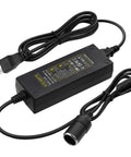 Straight Out The Outlet To Ride Ready Power This Heavy Duty Three Pin AC To DC Converter with 12V output and dual cables.