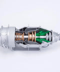 One Twentieth Scale Turbofan Engine Model Kit With Over One Hundred Parts Do It Yourself Assembly Based On PT6A Aircraft Engine A Hands On Science Toy For Mechanical Experiments And A Build Your Own Project, cutaway resin model