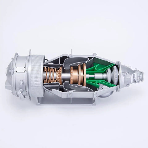 One Twentieth Scale Turbofan Engine Model Kit With Over One Hundred Parts Do It Yourself Assembly Based On PT6A Aircraft Engine A Hands On Science Toy For Mechanical Experiments And A Build Your Own Project, cutaway resin model