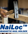 16oz Titanium Framing Hammer With Magnetic Nail Holder And Smooth Face, a builder using the hammer with nail guide feature