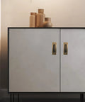 Slick And Hella Sturdy 4.7 Inch Rectangle Recessed Door Handles With Comfortable Oval Finger Flush Pulls For Barn And Sliding Pocket Doors Rust Resistant Stainless Steel Set Of Two on a cabinet.