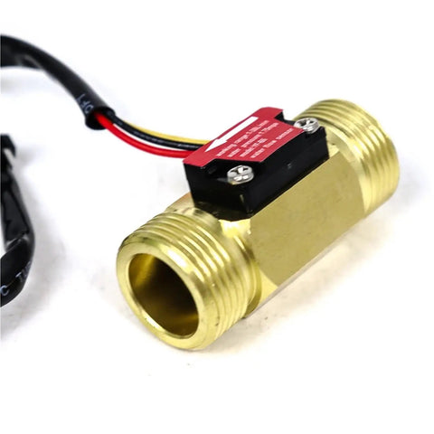 3/4 Inch Brass Copper Magnetic Flow Meter For Water Pumps With 4 20mA Sensor And Liquid Flow Switch All In One HD B10 G Thread