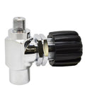 On Off Valve For Air Tanks And Regulators For Scuba Diving, Durable Silver Shutoff Valve, Easy To Use With Quick Disconnect