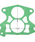 Outboard Thermostat Gasket For Yamaha 2 Stroke Motors 75 80 85 90 100 115 130 140 150 175 200 220 225 HP DIY Friendly Easy Install Replacement 688-12414 A0 A1 688-12414-00 Sierra 18-0844 Mallory 9-60003, green gasket with dimensions shown