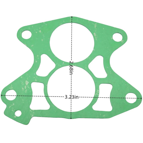 Outboard Thermostat Gasket For Yamaha 2 Stroke Motors 75 80 85 90 100 115 130 140 150 175 200 220 225 HP DIY Friendly Easy Install Replacement 688-12414 A0 A1 688-12414-00 Sierra 18-0844 Mallory 9-60003, green gasket with dimensions shown