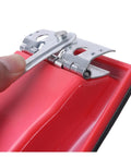 Close-up of Rectangle Sandpaper Holder With Secure Metal Clips locking grit paper tight for smooth sanding.