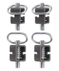 Badass Heavy Duty Trailer Gate Spring Latch Assembly Weld On Five Eighth Inch Steel Tube Build, four pack, spring loaded, secure cargo.