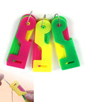 Automatic Needle Threader for DIY Hand Sewing, Easy Threading Tool for Embroidery and Cross Stitch, Quick Needle Insertion, 3 Piece Set in Random Colors for Sewing Crafts, showing three multicolored tools and a close-up of threading.