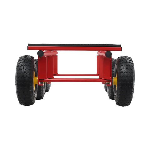 Rock Solid Six Wheel All Terrain Dolly 1200 Pound Heavy Duty Moving Cart With Ten Inch Inflatable Tires For Hella Smooth Travel Across Grass And Gravel A Total Game Changer For Hauling Furniture Equipment Hot Tubs And Sheds Without Breaking A Sweat