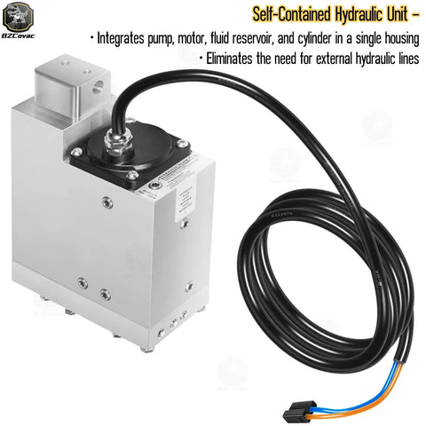 12V Self-Contained Marine Hydraulic Actuator For Jack Plates And Tilt And Trim Systems 5 Inch Stroke Heavy-Duty Replacement Unit