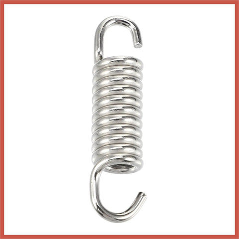 4 Pack Universal Stainless Steel Motorcycle Exhaust Pipe Springs 43mm 1.69 Inch Durable Clamp Springs For Most Bikes And ATVs Muffler Systems