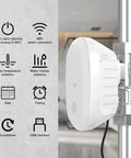 Smart Water Valve 1 Inch DN25 With WiFi Remote And Auto Watering Timer For Hose And Sprinklers, white unit close-up