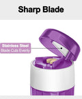 3 In 1 Pill Crusher With Cutter And Storage Box Fine Powder Grinder With Brush Easy One Hand Use No Fuss For Seniors And Pets
