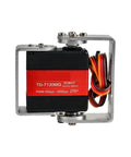 Tough As Nails Waterproof Metal Digital Servo Featuring Dual Axis Precision 180 And 270 Degree Rotation For RC Hobby Builds with connector.