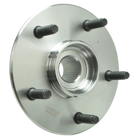Front view of wheel hub in Front Wheel Bearing And Hub Assembly Pair For 2000 2001 Dodge Ram 1500 4WD With 2 Wheel ABS Front Left And Front Right