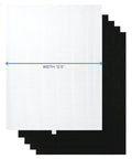 Replacement HEPA Filter A 115115 for Winix PlasmaWave Series with dimensions 16.25 x 12.5 x 1.25 inches, white and black layers