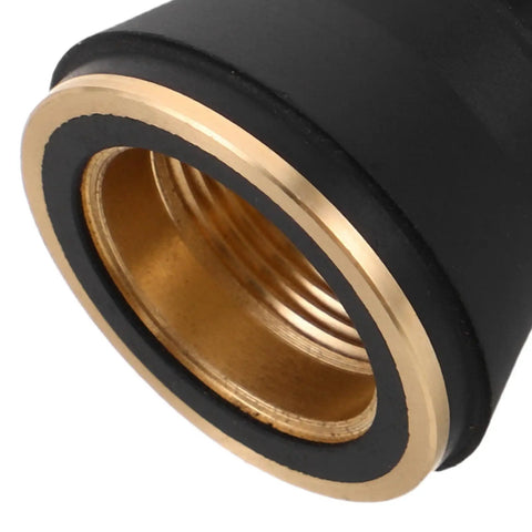 Close-up of Heavy Duty Plasma Cutting Torch Protective Cover With Black Shield Cup and Metal Retaining Guard for welding equipment