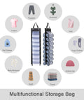 Foldable Hanging Closet Organizer With 16 Roll Compartments For Yoga Pants Leggings And Shirts Space Saving T Shirt Organizer Portable Clothes Storage Rack Durable Fabric Wardrobe Organizer In Black with clothing icons