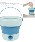 Foldable Mini Washing Machine 4.8 Liter Portable Compact Laundry Soaker for quick rinsing and gentle washing of clothes.