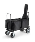 All Terrain Utility Cart With 550 Pound Load Capacity Rolling Dolly For Heavy Duty Transport Adjustable Bed Length Treaded Wheels