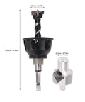 Pro Grade Drill Punch Locator And Vertical Drill Press Jig with 90 Degree Hole Positioning Kit for Woodworking, compact size