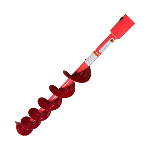 4 Inch Diameter 36 Inch Long Earth Auger Bit With Hardened Steel And Replaceable Cutting Blade For Decks Mailboxes Fences And Tree Planting Seven Eighths Inch Drive Fits Earthquake Dolmar Echo And Maruyama Power Heads