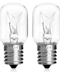 Microwave Light Bulbs 125V 40W for GE Whirlpool Maytag Kenmore Over Range Hood Dimmable Replacement Bulbs 2 Pack