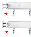 CXSM 25-200 Dual Rod Air Cylinder With Magnet Guided Pneumatic Actuator in motion, showing dual rods and air flow direction.