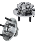 Beefy Front Wheel Bearing Hub Assembly Pair For Dodge Ram 1500 2002-2008 5 Lug Front Hubs Replacement Set Two Hubs Included OE Style Heavy Duty Upgrade