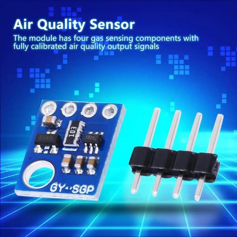 GY-SGP30 Air Quality Sensor Module With I2C Interface For IoT And Smart Home, showing gas sensing components and connectors