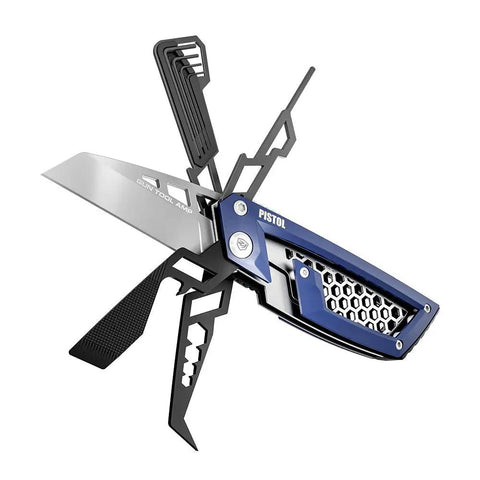 Top Shelf 24 Function Handgun Multitool For Pistol Cleaning And Gunsmithing with knife and hex drivers.