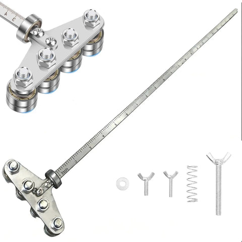 Positioning Calipers For Accurate Cuts And Easy Wood Cutting, Adjustable Stainless Steel Circular Saw Precision Guide, Pro Grade Straight Line Cutting Tool For Circular Saw Furniture Making, 19.7 Inch Length