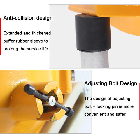 Heavy Duty Spring Tool Balancer With Reinforced Telescopic Rope And Locking Safety Hook Delivers 160 To 180 Pounds anti-collision design and adjusting bolt details