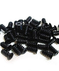 Top Shelf Self Tapping PC Case Fan Screws For 70 80 90 92 120 And 140 MM Computers Universal Cooling Mount Set 50 Bulk Matte Black steel screws.
