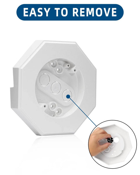 Vinyl Siding Mounting Block With Built-In Electrical Box For Outdoor Light Kit, Easy DIY Install, showing removal feature
