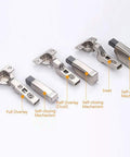 Dead Silent Clip On Damper Crafted From Heavy Duty Nickel Plated Steel For Smooth Cabinet Closing With Inset Zero Protrusion Hinge.
