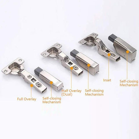 Dead Silent Clip On Damper Crafted From Heavy Duty Nickel Plated Steel For Smooth Cabinet Closing With Inset Zero Protrusion Hinge.