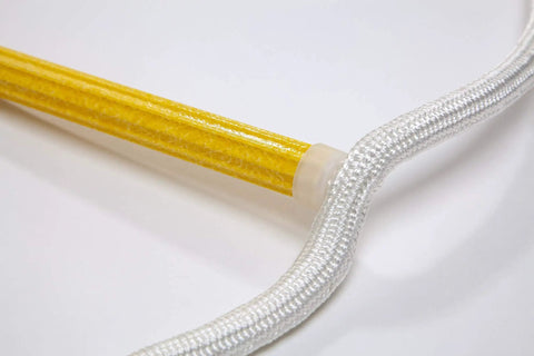 Two Story Fire Escape Rope Ladder, 13 Ft Flame Resistant Emergency Escape System With Heavy Duty Spring Hooks, rope and rung detail