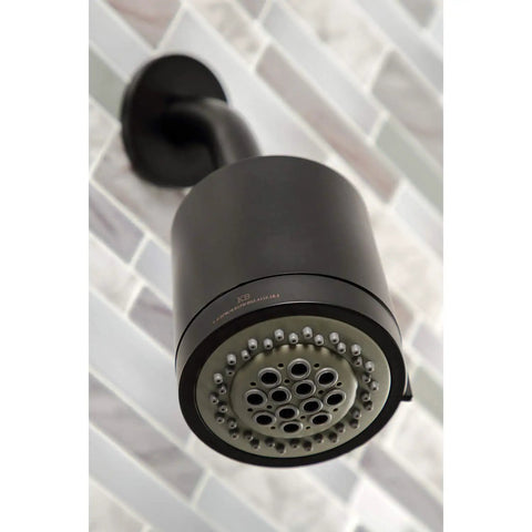 Concord Tub And Shower Faucet In Polished Chrome, Wall Mount Design, close-up of showerhead detail in modern bathroom.