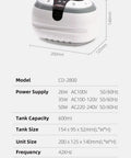 Portable Stainless Steel Ultrasonic Cleaner Blast Grime Off Rings Necklaces Glasses Watches And Coins With A Roomy 20oz Tank dimensions and specifications