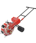Manual Seeder With 7 Nozzles Handheld Seeding Machine Portable Planter Spreader Adjustable Depth Fertilizer Roller Seeder Precision