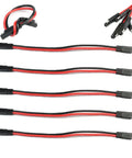 5 Pack 12 Gauge 2 Pin Quick Disconnect Polarized SAE Connector Wire Harness for Motorcycle Boat Car Tractor, red and black leads