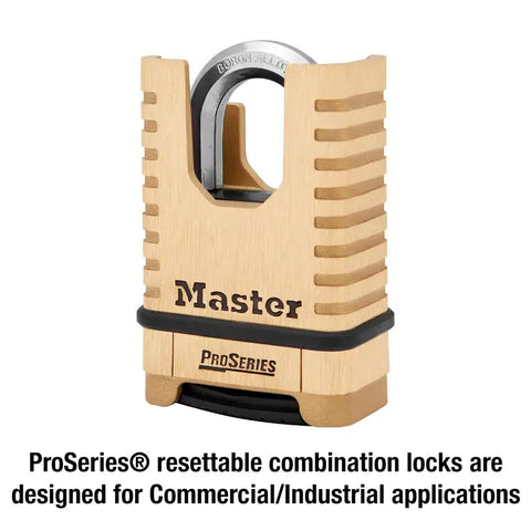 Brass Padlock With Set Your Own Four Digit Combination For Tools Fences And Gates Pro Series Grade Lock Resettable Security