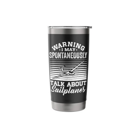 Insulated Stainless Steel Tumbler For Sailplane Pilots And Glider Fans Soaring Sky Aviation Gift Durable Cup For Coffee Or Tea
