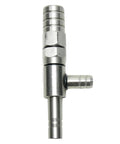 Stainless steel aspirator pump for lab vacuum systems with hydro aspirators, filter pumps, and ball valve suction tub shown in product image.