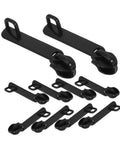 Explosion-Proof Zipper Pull Replacement Kit For Luggage And Suitcases, 10-pack of durable black nylon puller heads.