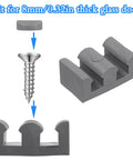 Four Piece Silicone Shower Door Stopper Set With Framed Sliding Bumpers For Anti Collision Protection Of Glass Shower Doors